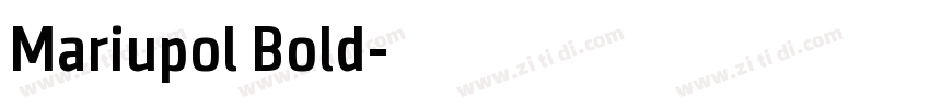 Mariupol Bold字体转换